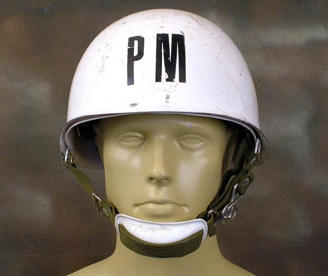 Original Military Police Helmet- Police Militaire Original Items