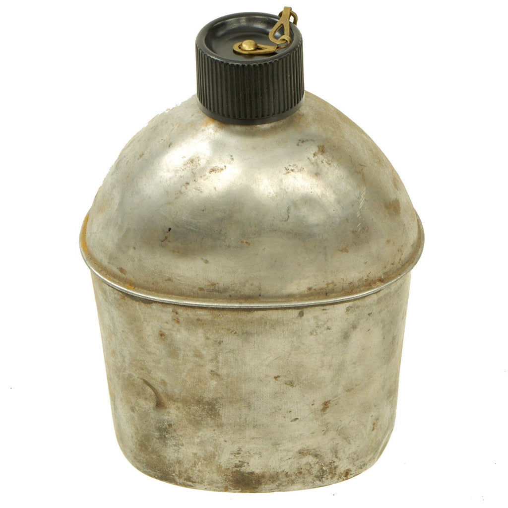 Original U.S. WWII M1942 Aluminum Canteen Bottle - GRADE 2 Original Items