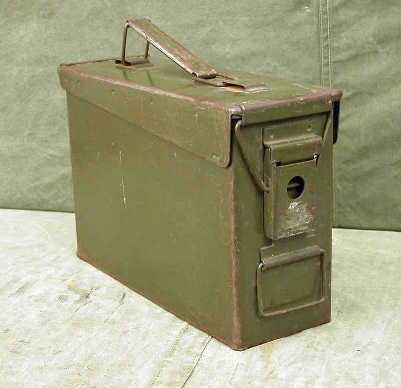 Caja Metal US M19A1 Calibre 30 metálica verde oliva