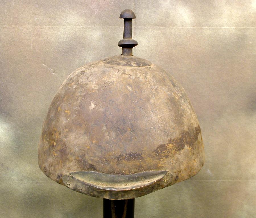 Bhutanese War Helmet: Circa 1600, Exceptionally Rare (One Only) Original Items