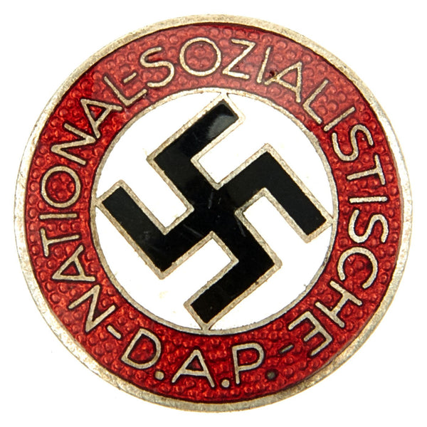 Original German NSDAP Party Enamel Membership Buttonhole Badge by Karl ...