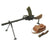 Original WWII Danish Madsen Display Light Machine Gun with Monopod and Magazine Pouch Original Items