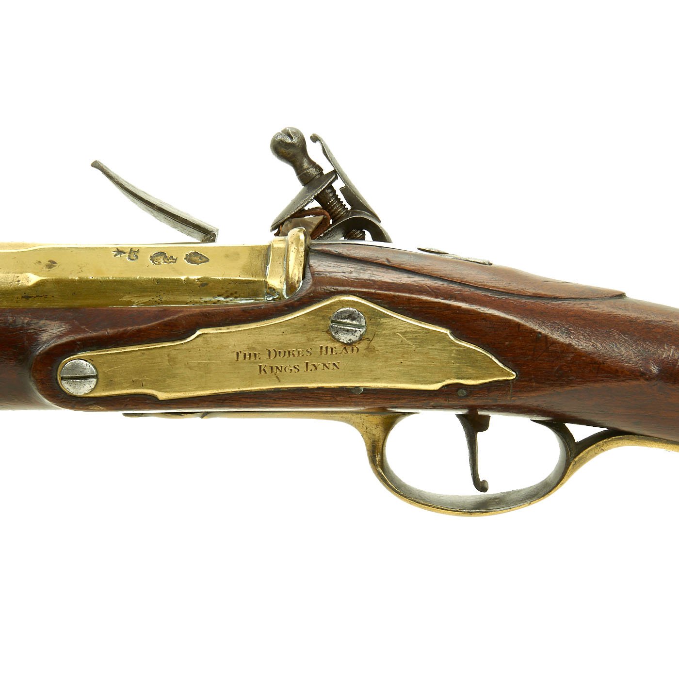 Sold at Auction: AN ENGLISH FLINTLOCK BLUNDERBUSS Bedford, early