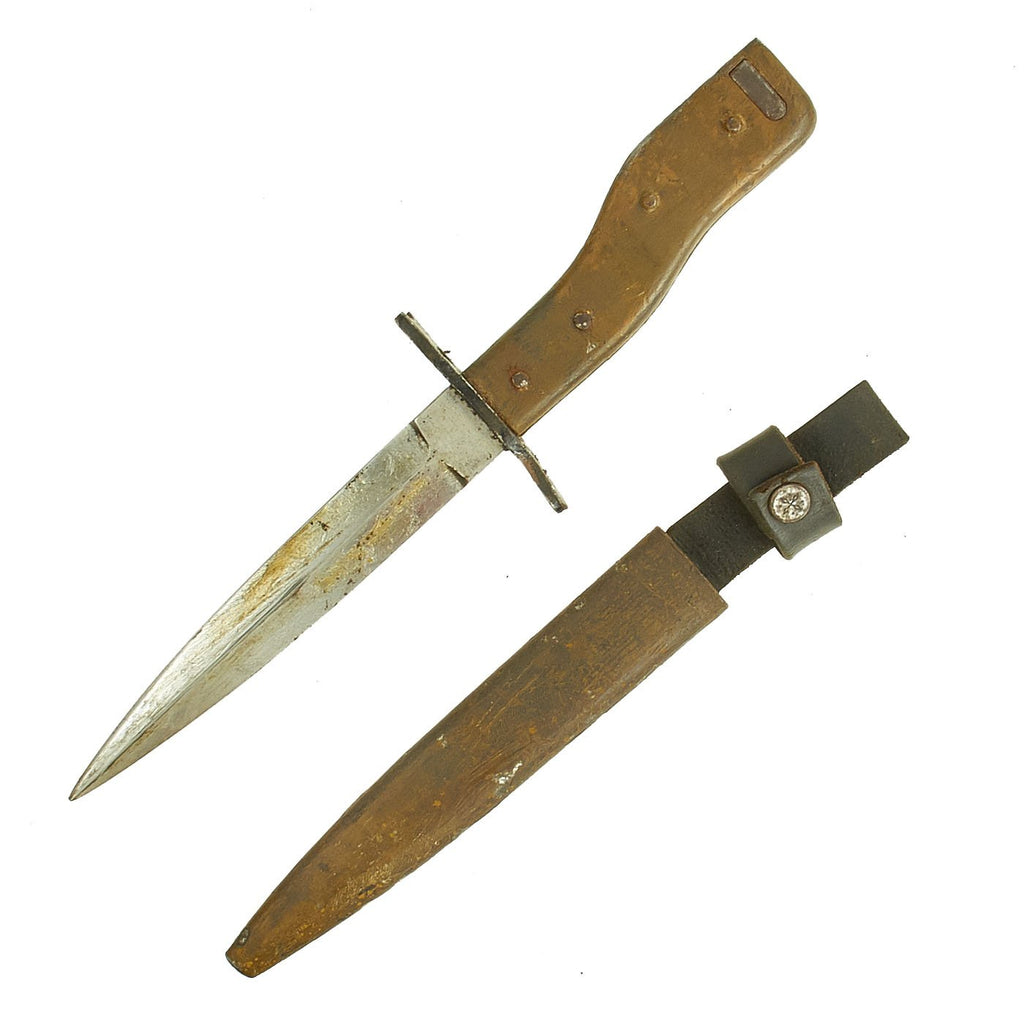 Original Imperial German WWI DEMAG Crank Handle Ersatz Trench Knife Bayonet with Scabbard Original Items