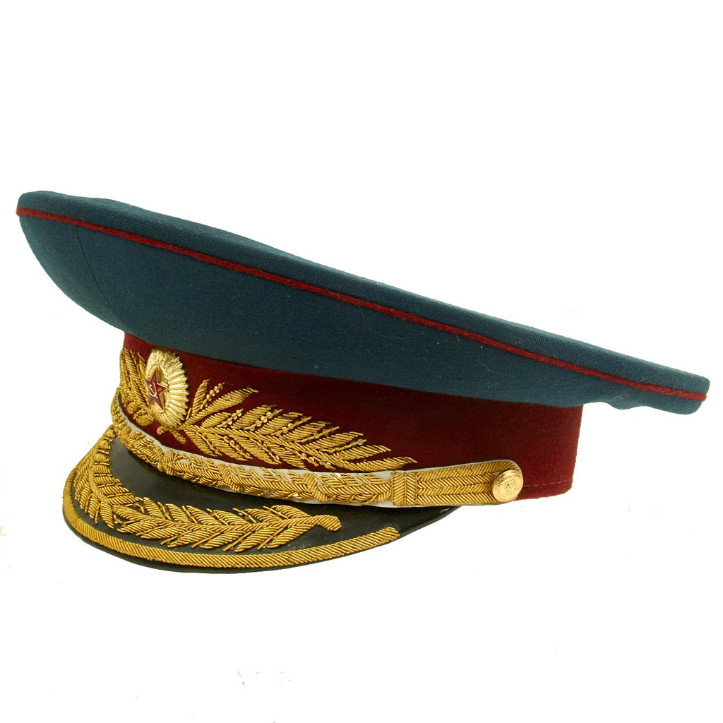 Original Soviet Russian Cold War Infantry General's Visor Hat - Size 59 Original Items