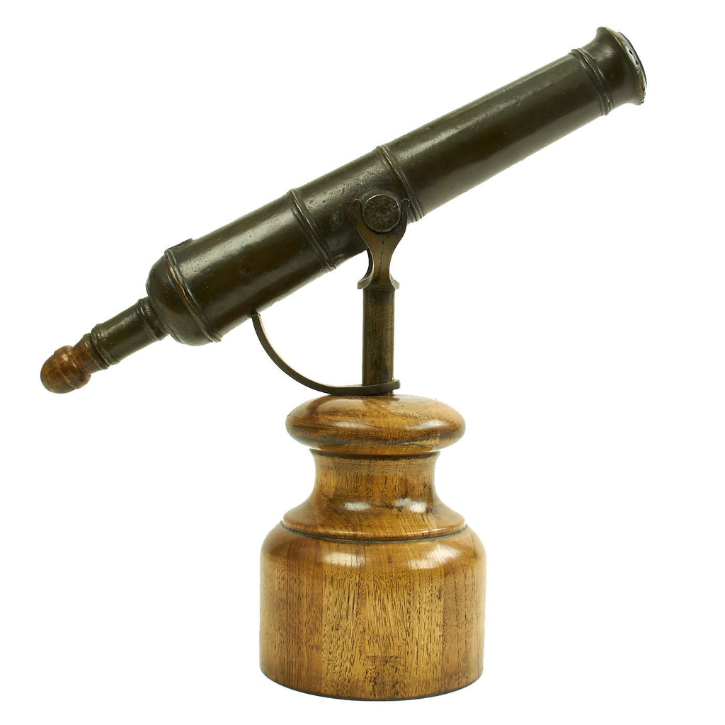 Original Bronze Naval Swivel Cannon with 1 1/2” Bore on Rail Mount for Repelling Boarding Parties circa 1750 Original Items