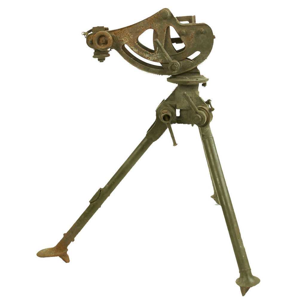 Original U.S. WWII Colt Browning M1917A1 .30 Caliber Machine Gun Tripod with Cradle - Dated 1943 Original Items