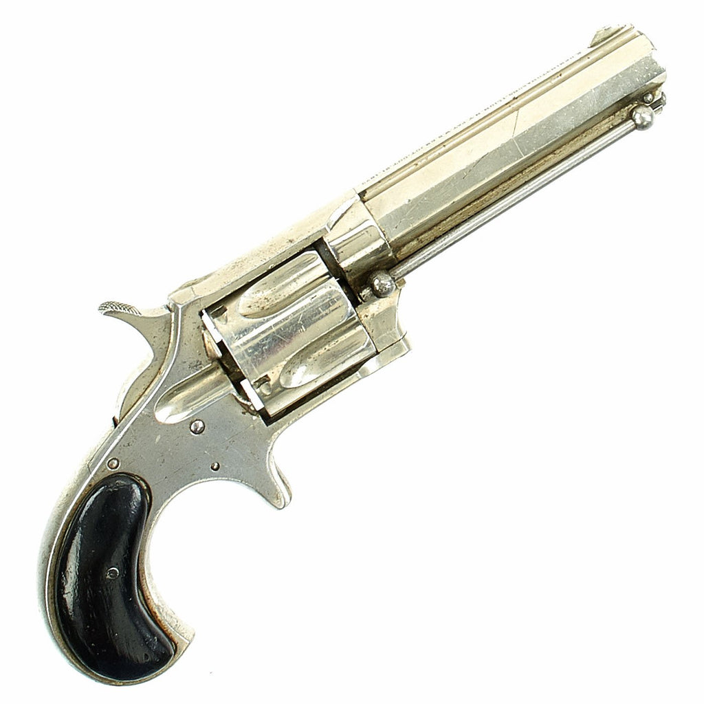 Original U.S. Remington-Smoot New Model No.2 Nickel-Plated Pocket Revolver .32 Rimfire - Circa 1878 Original Items