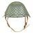 Original Cold War Unissued East German M56/76 VOPO Steel Combat Helmet with Helmet Net - Dated 1980 Original Items