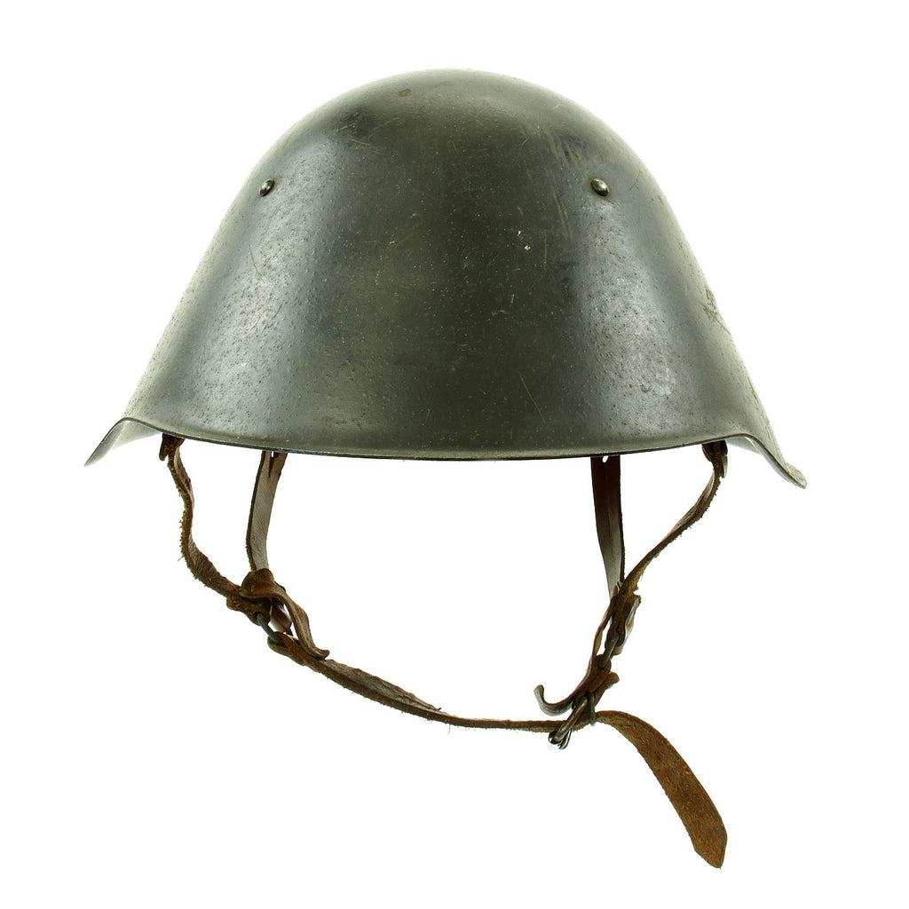 Original Cold War East German M56 Mod 2 VOPO Steel Combat Helmet - dated 1960 Original Items