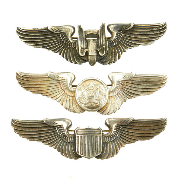 Original U.S. WWII Army Air Force USAAF Set of 3 Aviator 