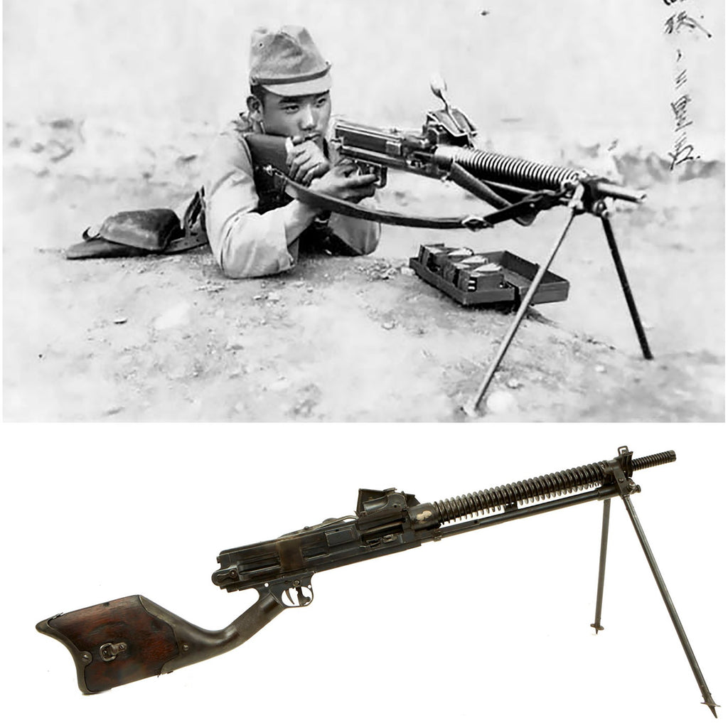 Original Rare Pre-WWII Imperial Japanese 1935 Dated Type 11 Display Light Machine Gun - Serial 10475 Original Items