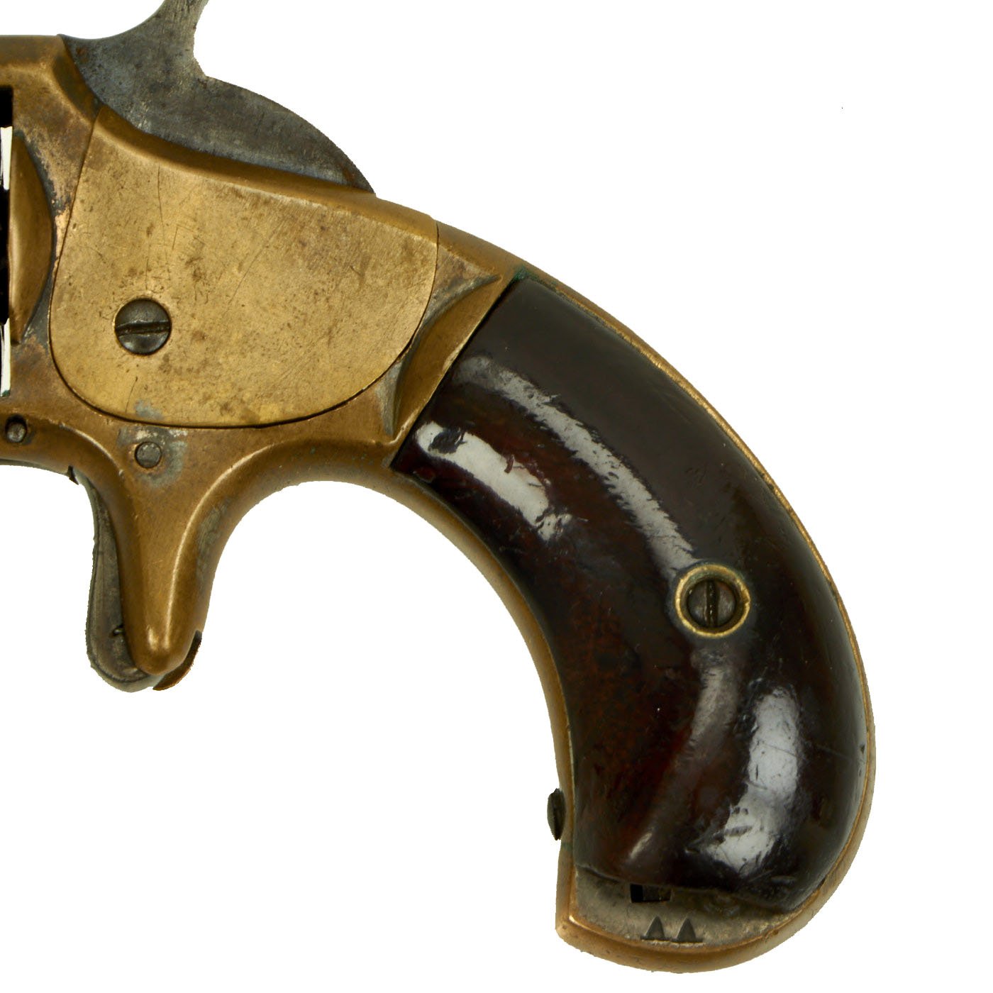 Brass ring with bullets and gun serial number