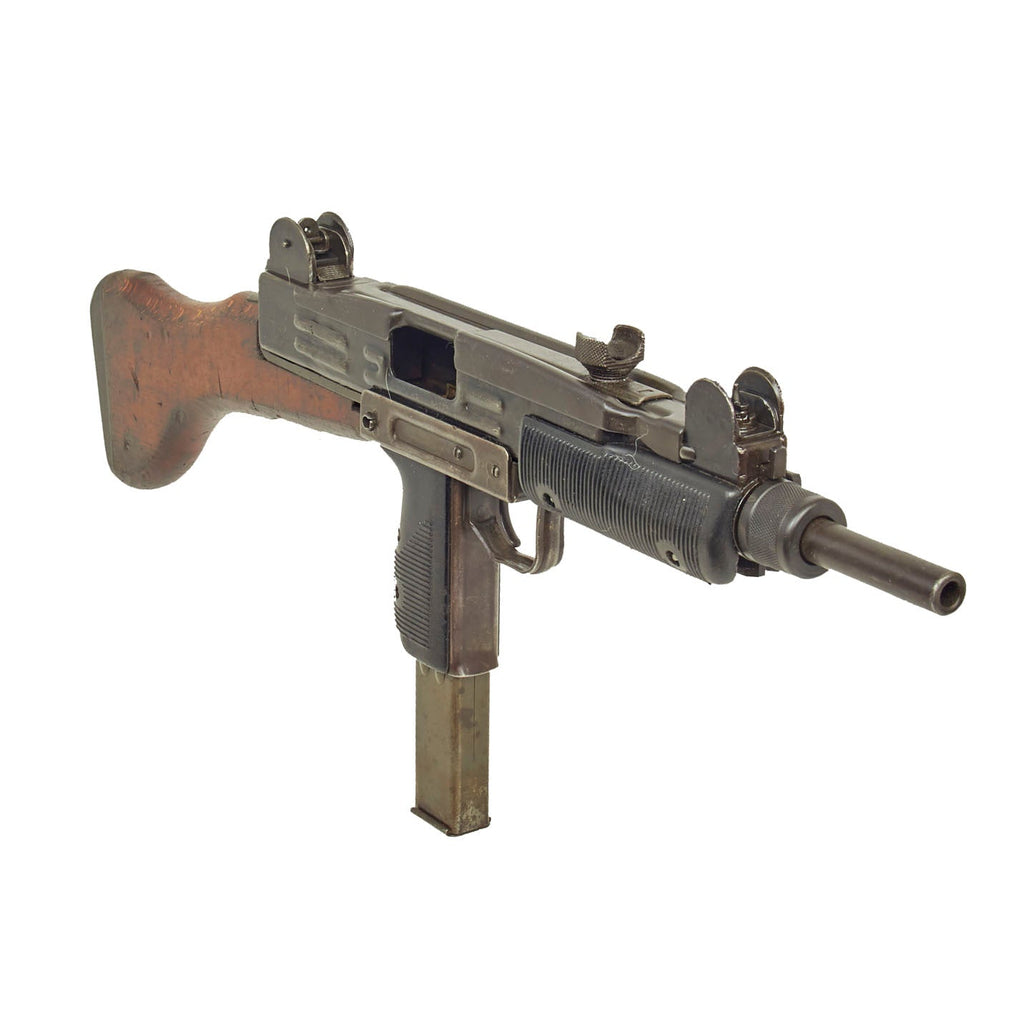 Original Israeli Six-Day War UZI Display Submachine Gun with Wood Stock and - Dated 1961 Original Items