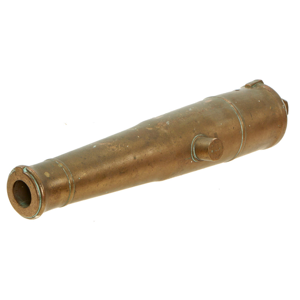 Original British Victorian Royal Navy Bronze Swivel Cannon Barrel with 1 5/16” Smooth Bore - dated 1863 Original Items