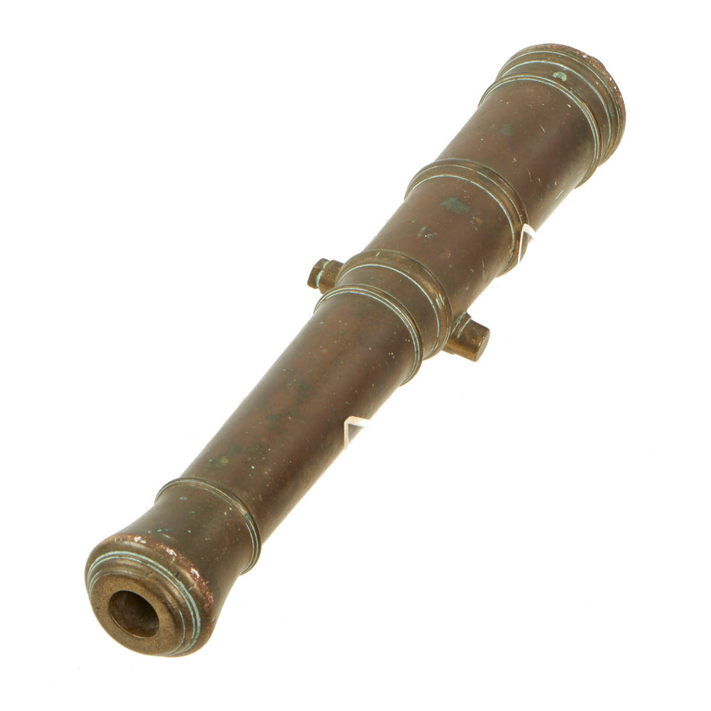 Original British Napoleonic Royal Navy Bronze Swivel Cannon Barrel with 7/8” Smooth Bore - Circa 1800 Original Items