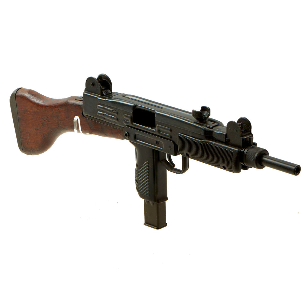 Original Israeli Six-Day War UZI Display Submachine Gun with Wood Stock and Magazine - Dated 1961 Original Items