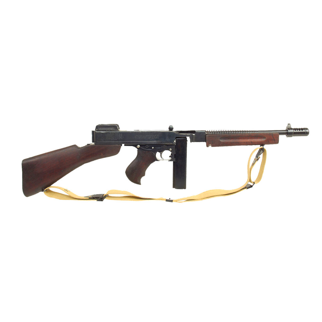 Original U.S. WWII Thompson M1928A1 Display Submachine Gun Serial NO.S-436980 - Original WW2 Parts Original Items