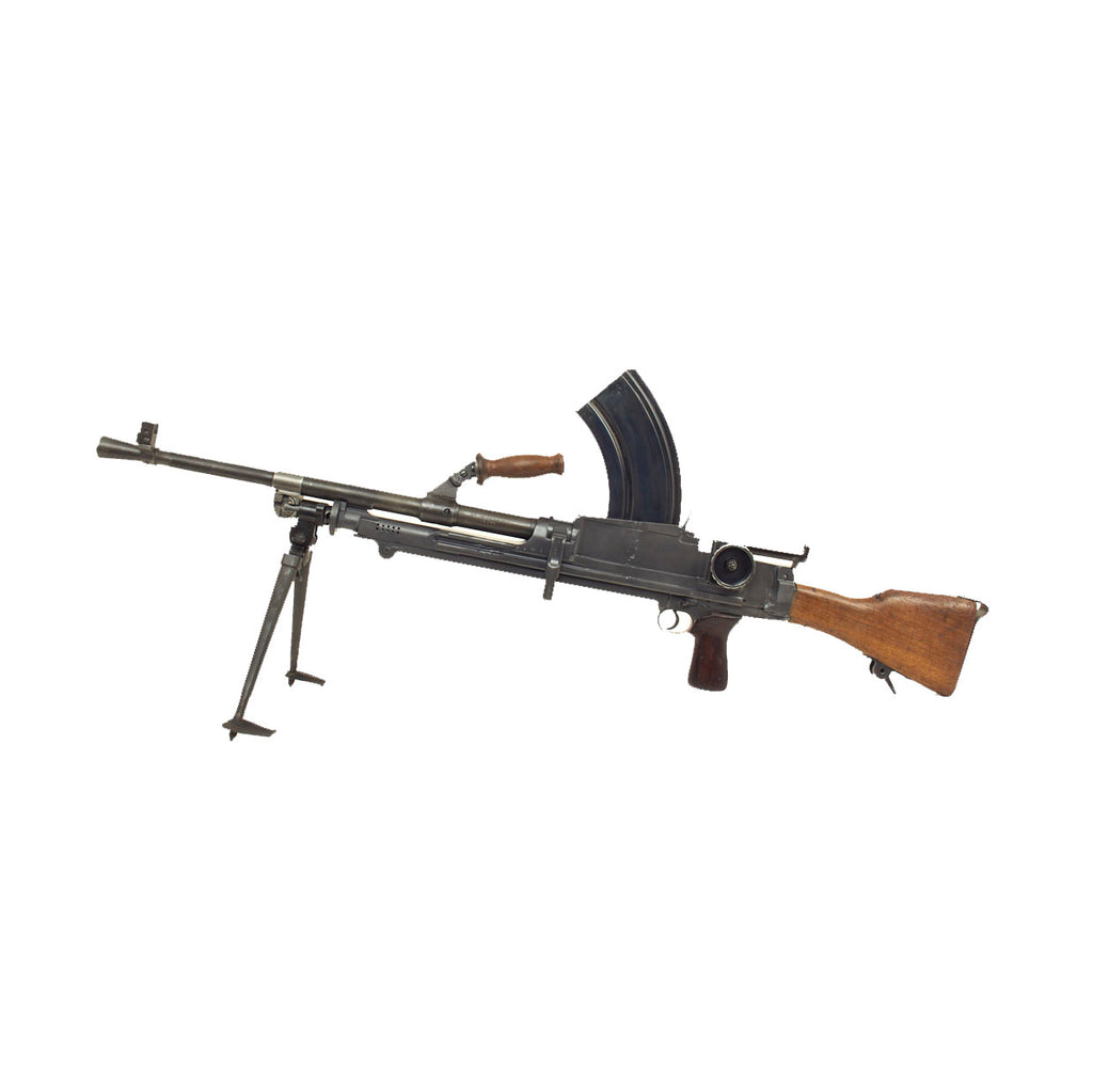 Original WWII 1942 Dated British Bren MkI* Display Light Machine Gun by Lithgow Arsenal with Magazine Original Items