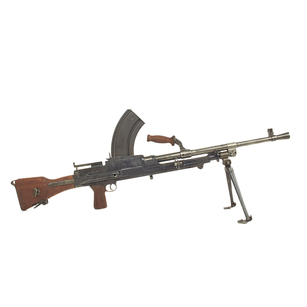 Original WWII 1943 Dated British Bren MkI* Display Light Machine Gun by Lithgow Arsenal Serial B 3474 with Magazine Original Items