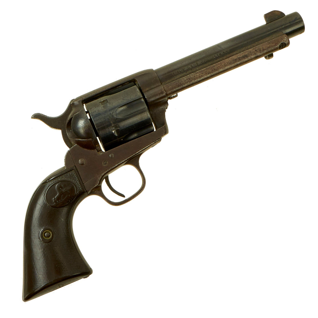 Original U.S. Colt .45cal Single Action Army Revolver made in 1881 with Replaced 5 1/2" Barrel & Cylinder - Serial 66860 Original Items