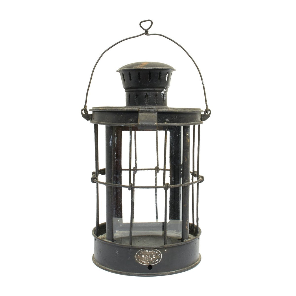 Original British WWI Trench Lantern by Albion Lamp Co of Birmingham - Dated 1916 Original Items