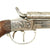 Original European French-Style Nickel Plated Double Barrel Centerfire .38cal Pistol - Circa 1870 Original Items