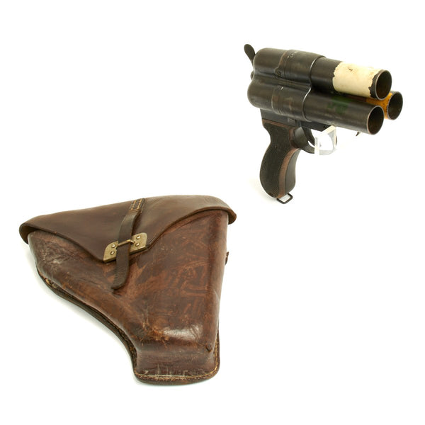 Original Japanese WWII Imperial Navy Three Barrel Flare Signal Pistol ...