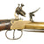 Original European Continental Flintlock Brass Blunderbuss Pistol with Folding Bayonet - Circa 1800 Original Items