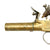 Original British Brass Flintlock Pocket Pistol by Sharpe of London circa 1800-1840 Original Items