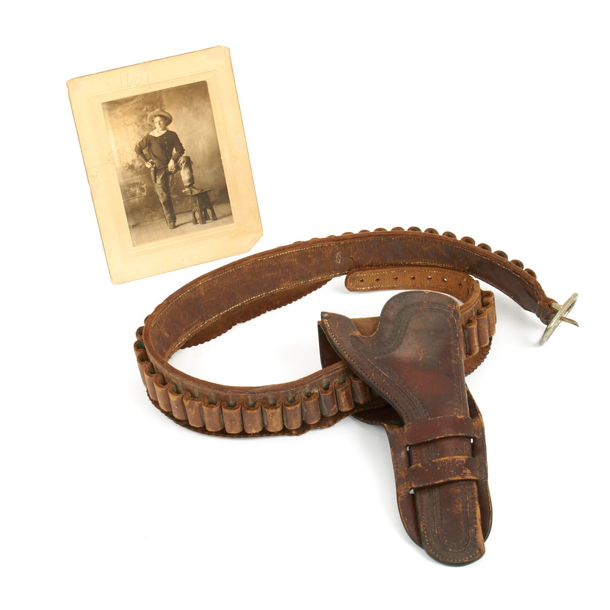 Old western shop holsters