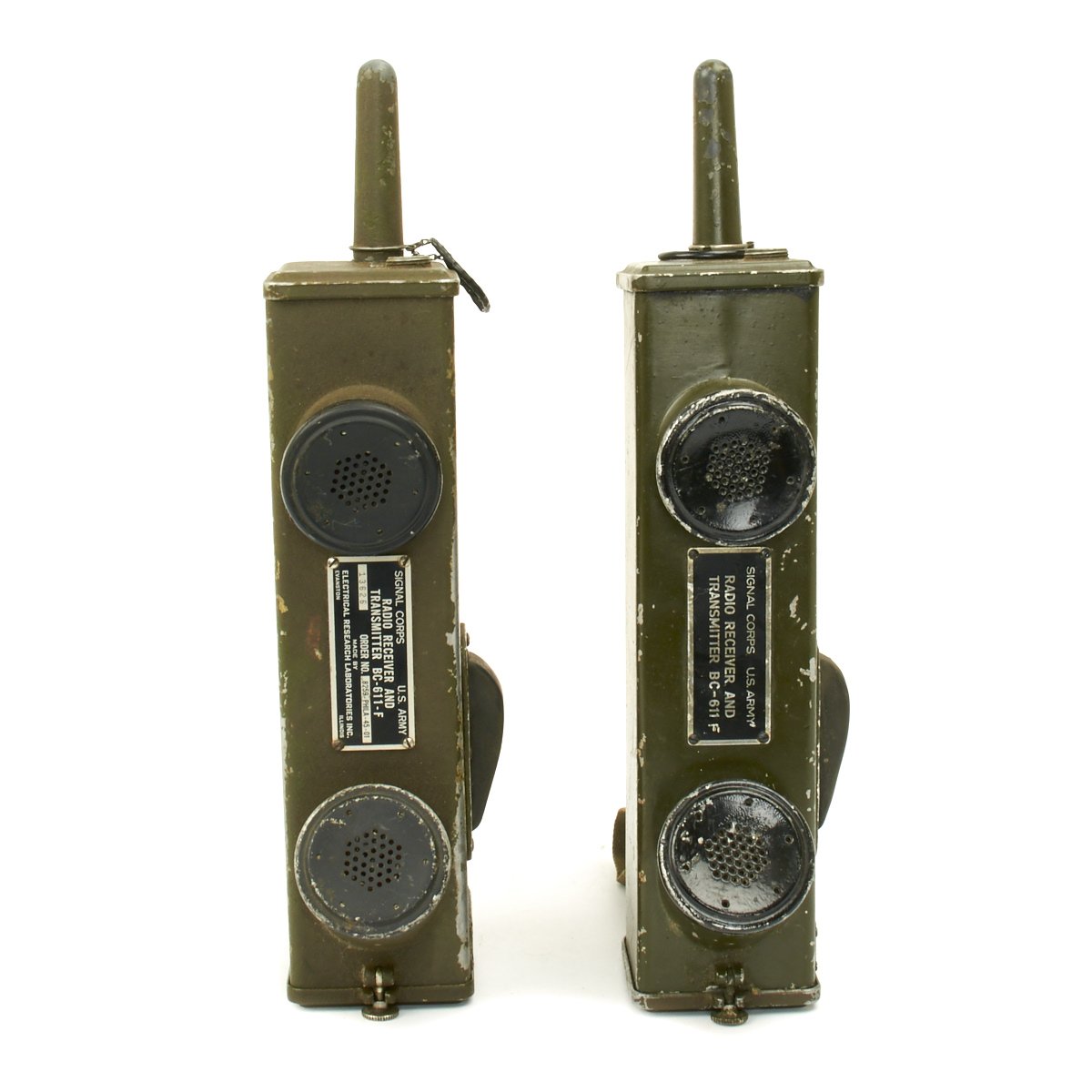 WWII US Army Signal Corps SCR-536 Hand Held Walkie Talkie Radio Transc -  Top Pots - WWII US M-1 Helmets, Liners and Reproduction Uniform Sales