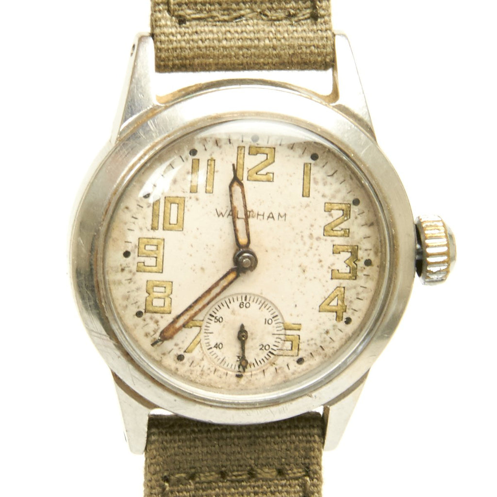 Original U.S. WWII Army 17-Jewel Wrist Watch by Waltham - Fully Functional Original Items