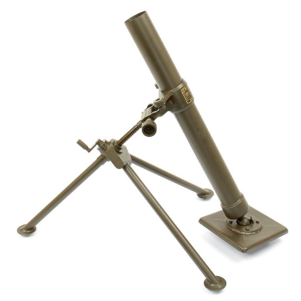 Original U.S. WWII Style 60mm Display Mortar with Tripod and Baseplate –  International Military Antiques