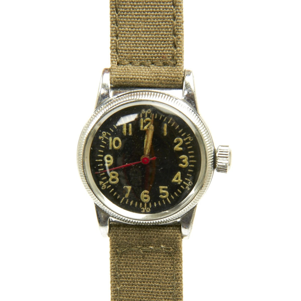 Original U.S. WWII 1944 Type A-11 USAAF Wrist Watch by Elgin - Fully Functional Original Items