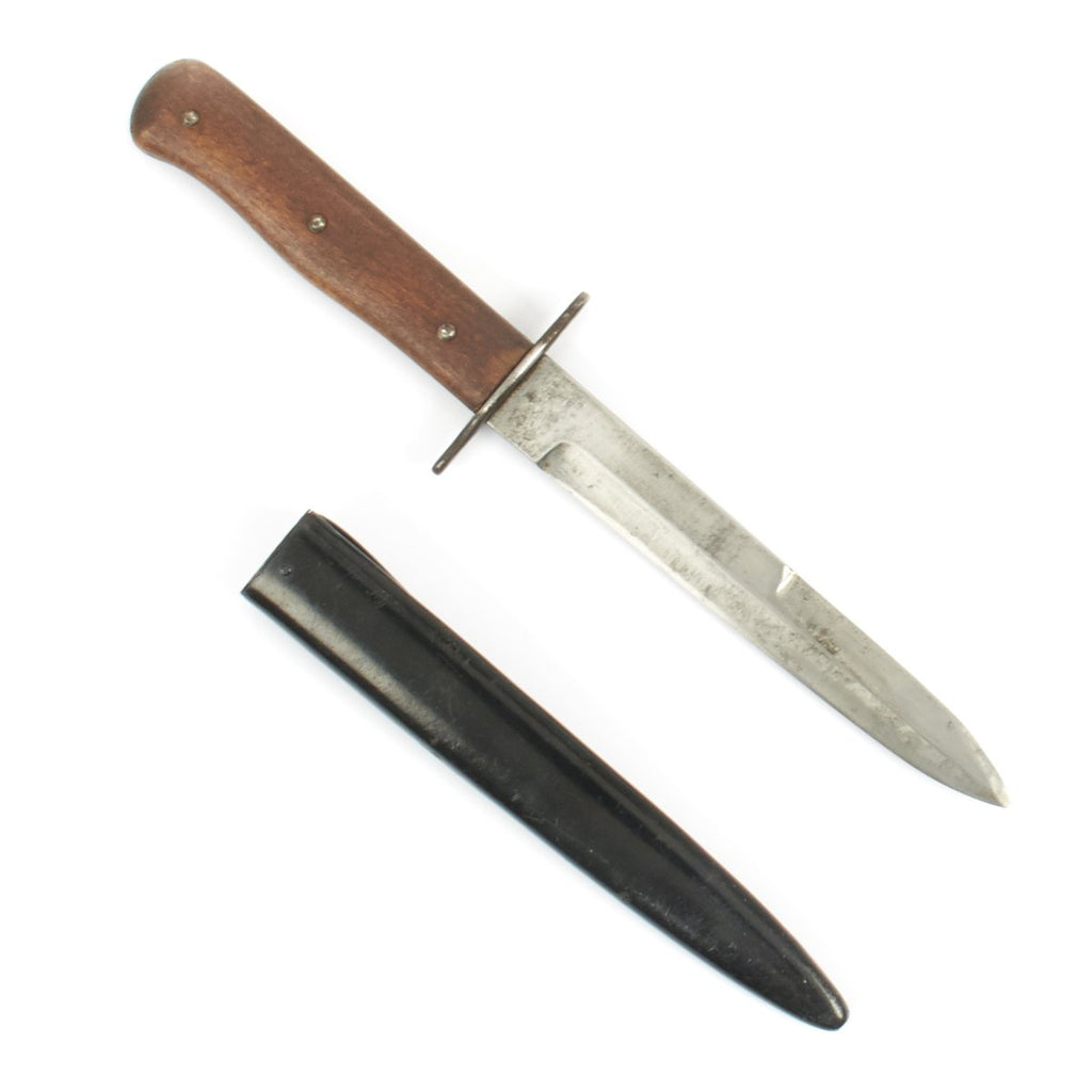 Original German WWII Luftwaffe Fallschirmjäger Fighting Knife - Weimar Eagle 6 Marked Original Items