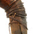 Original 19h Century Moro Kris Wavy Blade Short Sword with Wood Scabbard Original Items