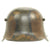 Original German WWI M16 Helmet with Original Camouflage Paint and Liner- Stamped Si66 Original Items