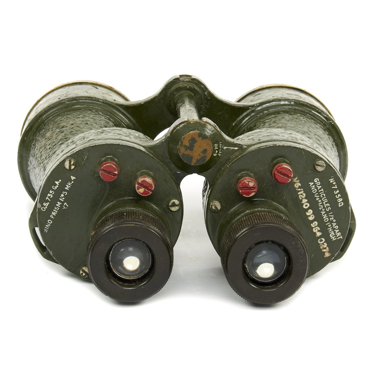 Original British WWII Binocular 7 x 50 Bino Prism No 5 Mk IV by