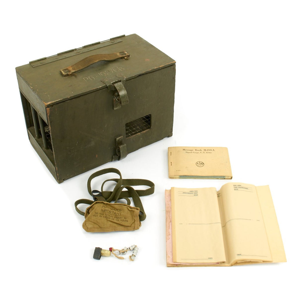 Original U.S. WWII Army Carrier Pigeon Carrier PG-102/CB with Accessories Original Items