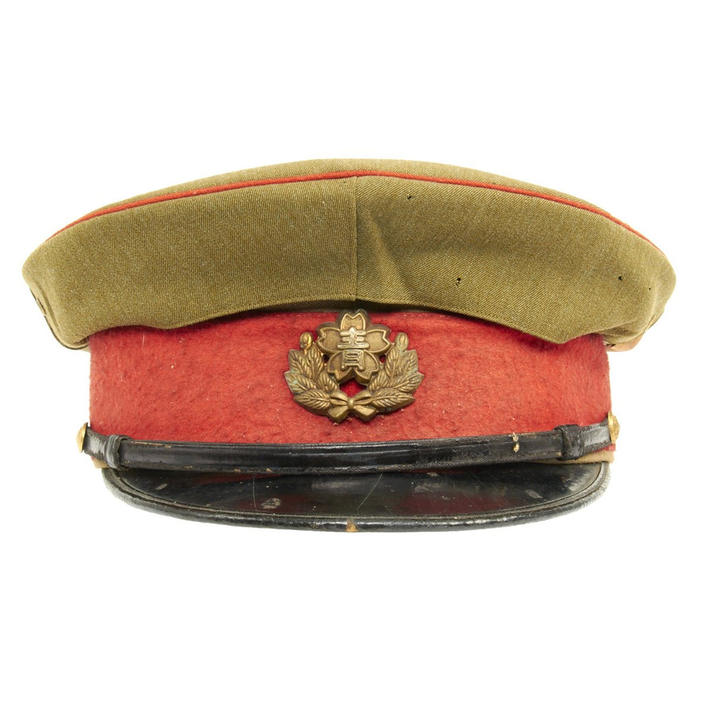 Original Japanese WWII Imperial Guard Officer Visor Cap Original Items