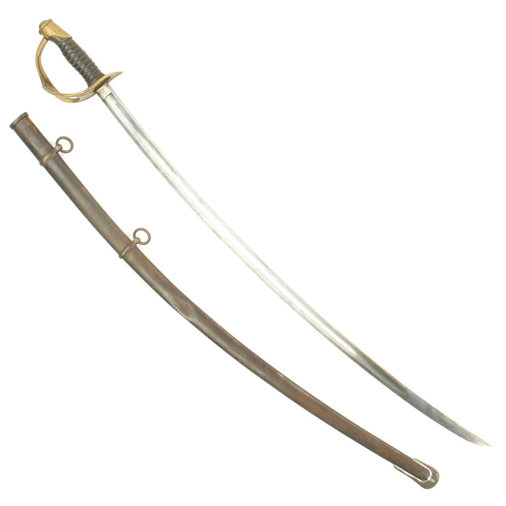 Original U.S. Civil War Model 1860 Light Cavalry Sword by Ames with Scabbard - Dated 1863 Original Items