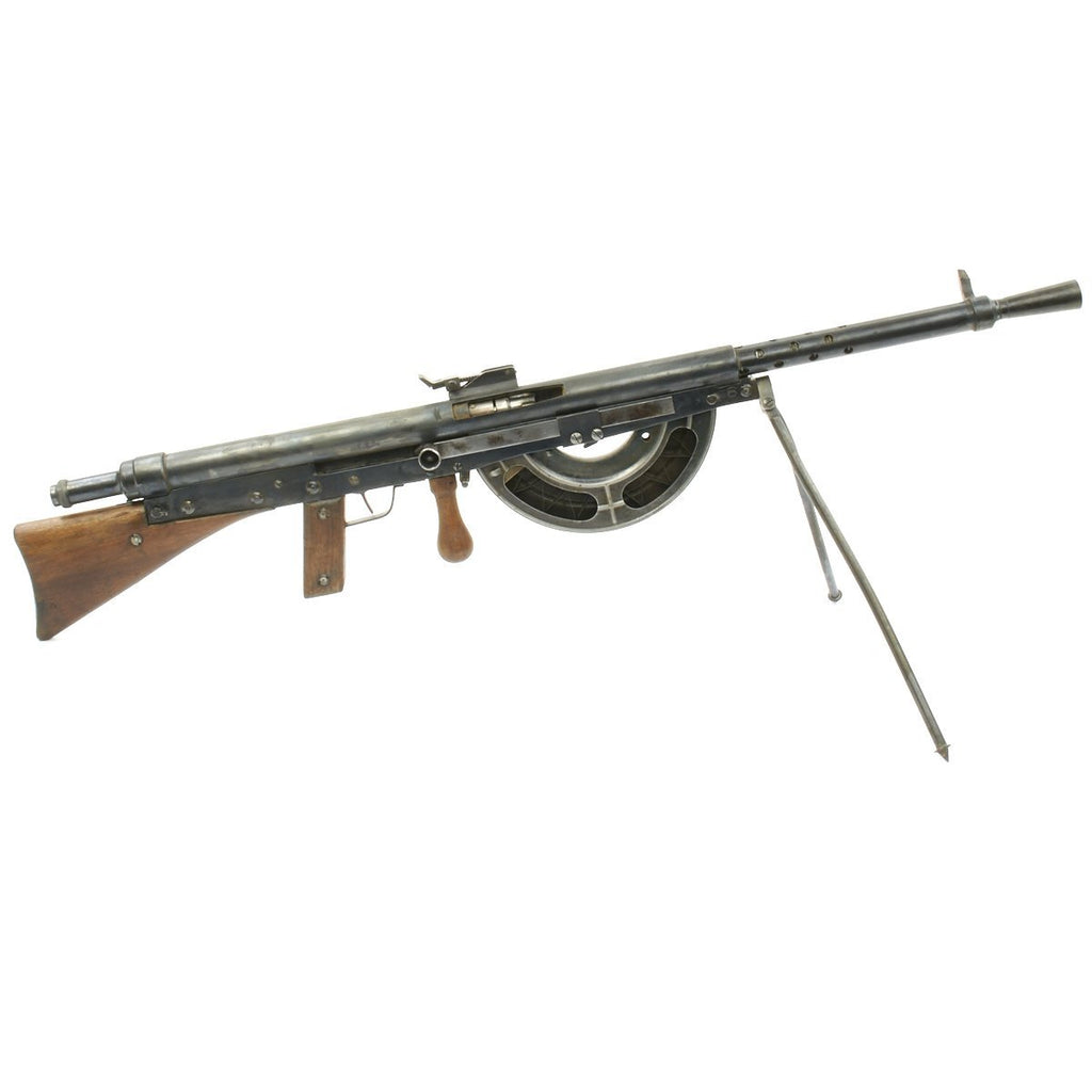 Original French WWI Fusil-Mitrailleur Modele 1915 CSRG Chauchat Display Light Machine Gun with Magazine - Matching Serial No. 63628 Original Items