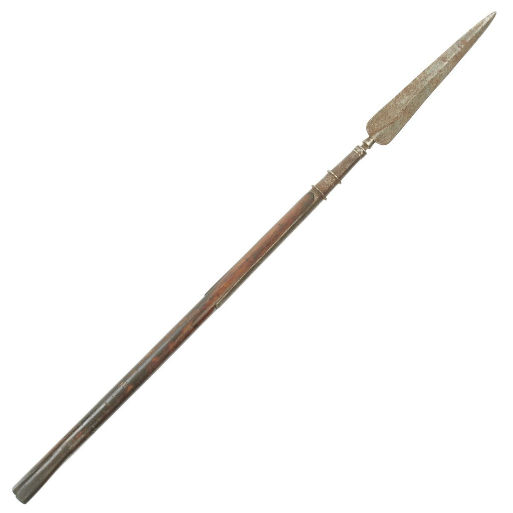 Original British Napoleonic Officer's Spontoon Spear Cut Down to 43" - Board of Ordnance Marked Original Items