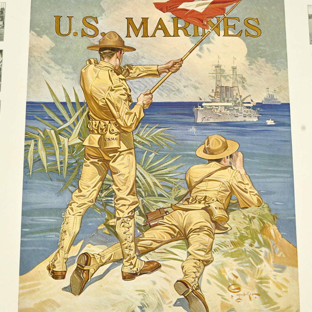 Original U.S. WWI 1917 Recruitment Poster - U.S. Marines - Soldiers of ...