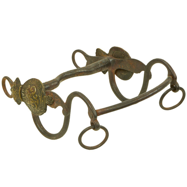 Original British Victorian Household Cavalry Horse Bit with V.R. marke ...