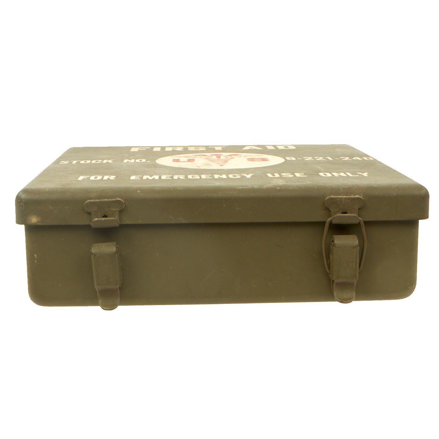 Korean War authentic Era U.S. Military Medic Kit Metal Box