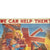 Original U.S. WWII British War Relief Society Cardboard Standee - We Can Help Them! Original Items