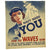 Original U.S. WWII U.S. Navy WAVES Recruitment Poster - The Navy Needs You Original Items