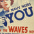 Original U.S. WWII U.S. Navy WAVES Recruitment Poster - The Navy Needs You Original Items